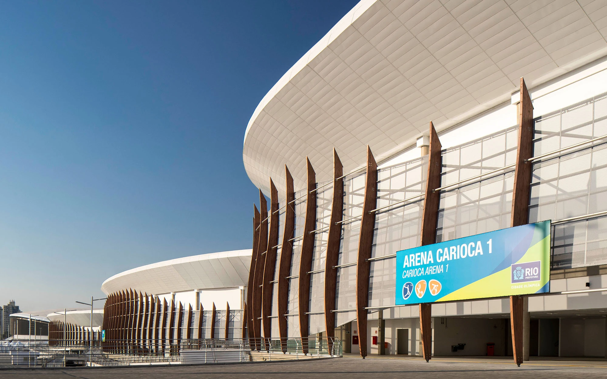 Exterior of the Rio Olympic Stadium