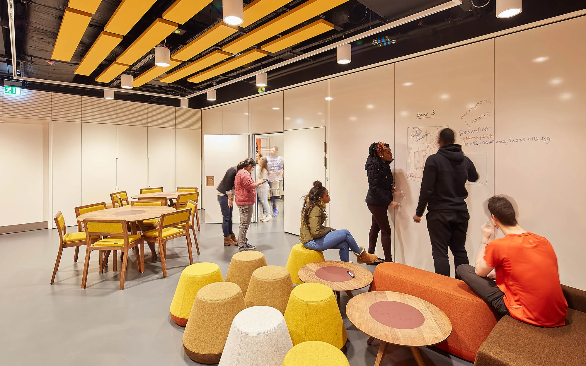 Interior working space at the Wellcome Centre