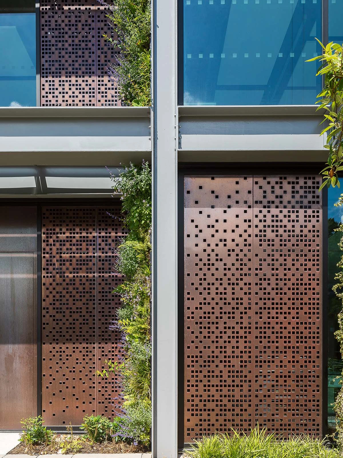 Exterior detail of the Dyson Building