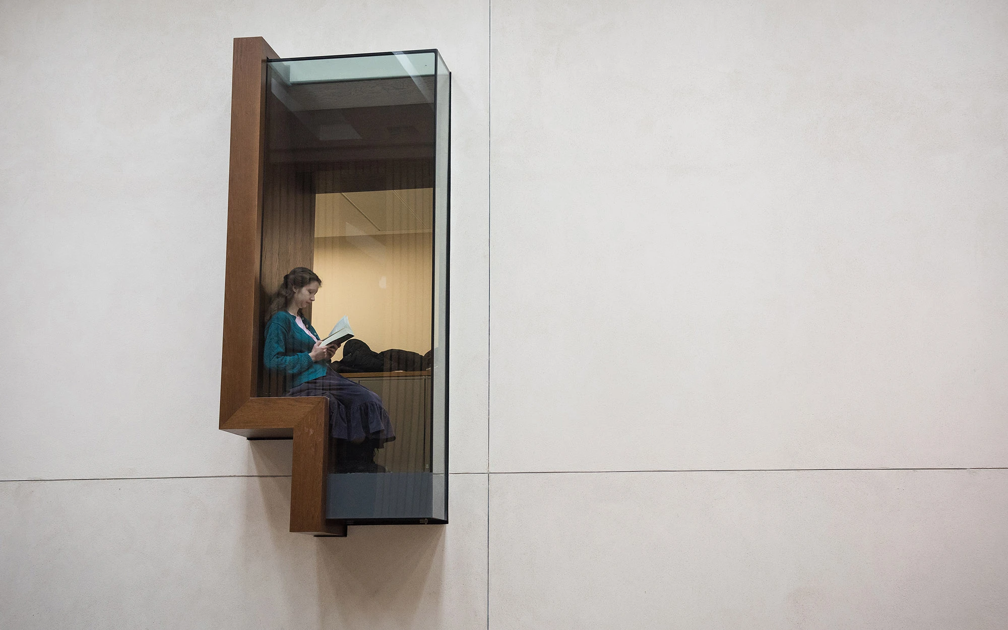 Interior window detail of the Weston Library
