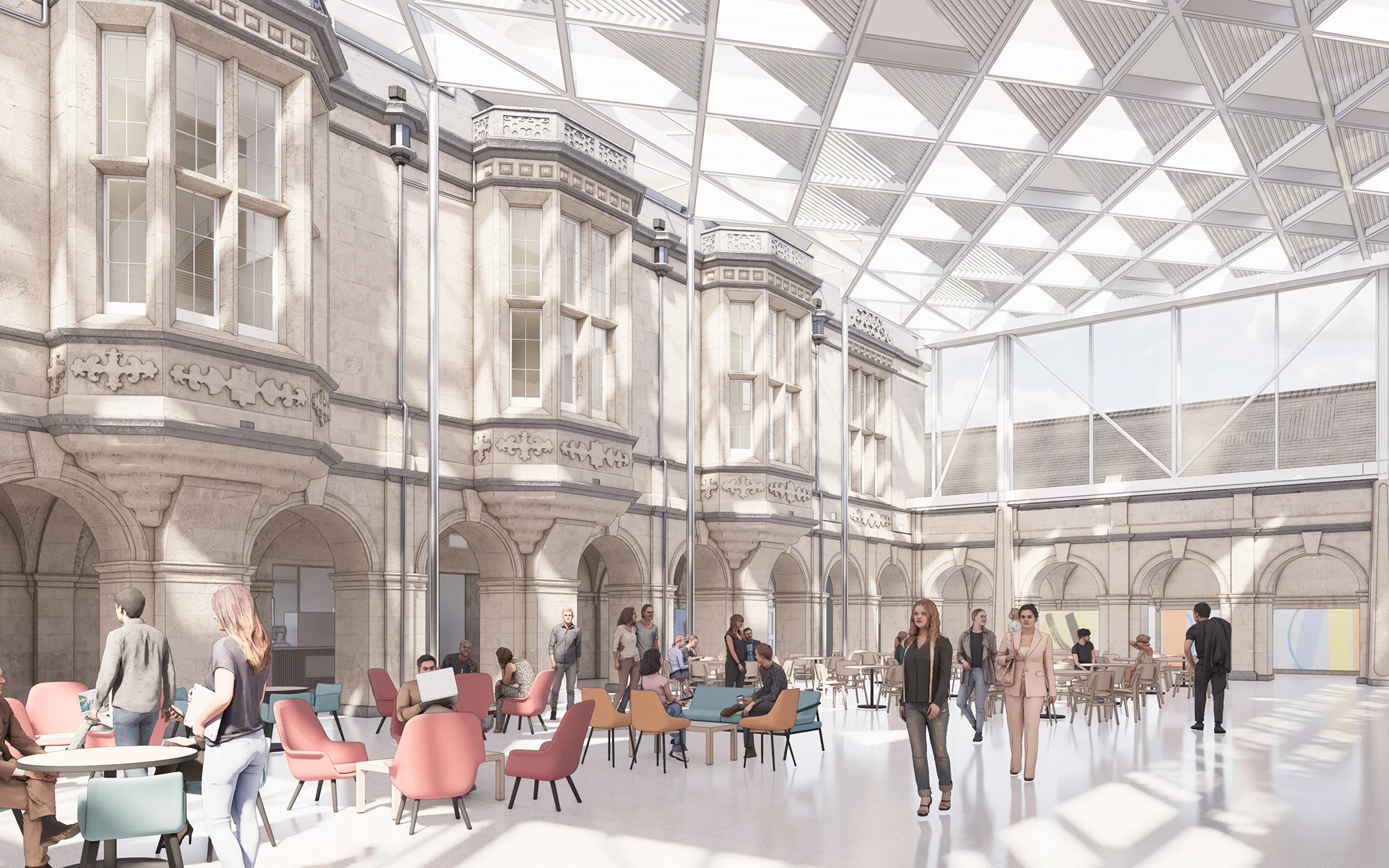 St Andrews New College Madras Courtyard Interior