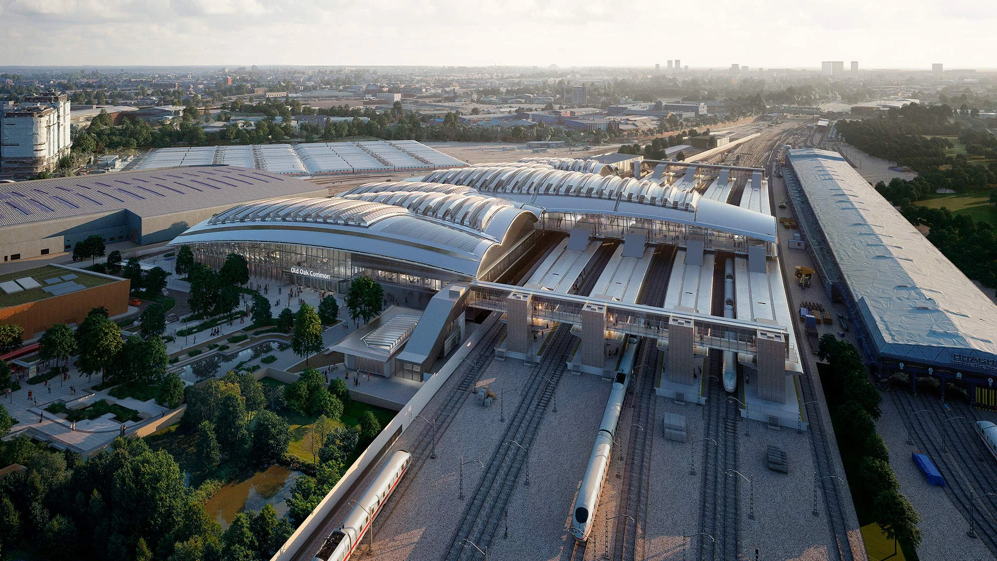 Aerial View at HS2 Old Oak Common