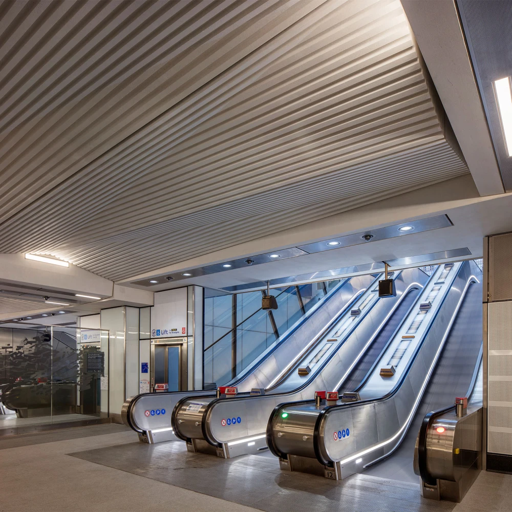Lower view of entrance hall